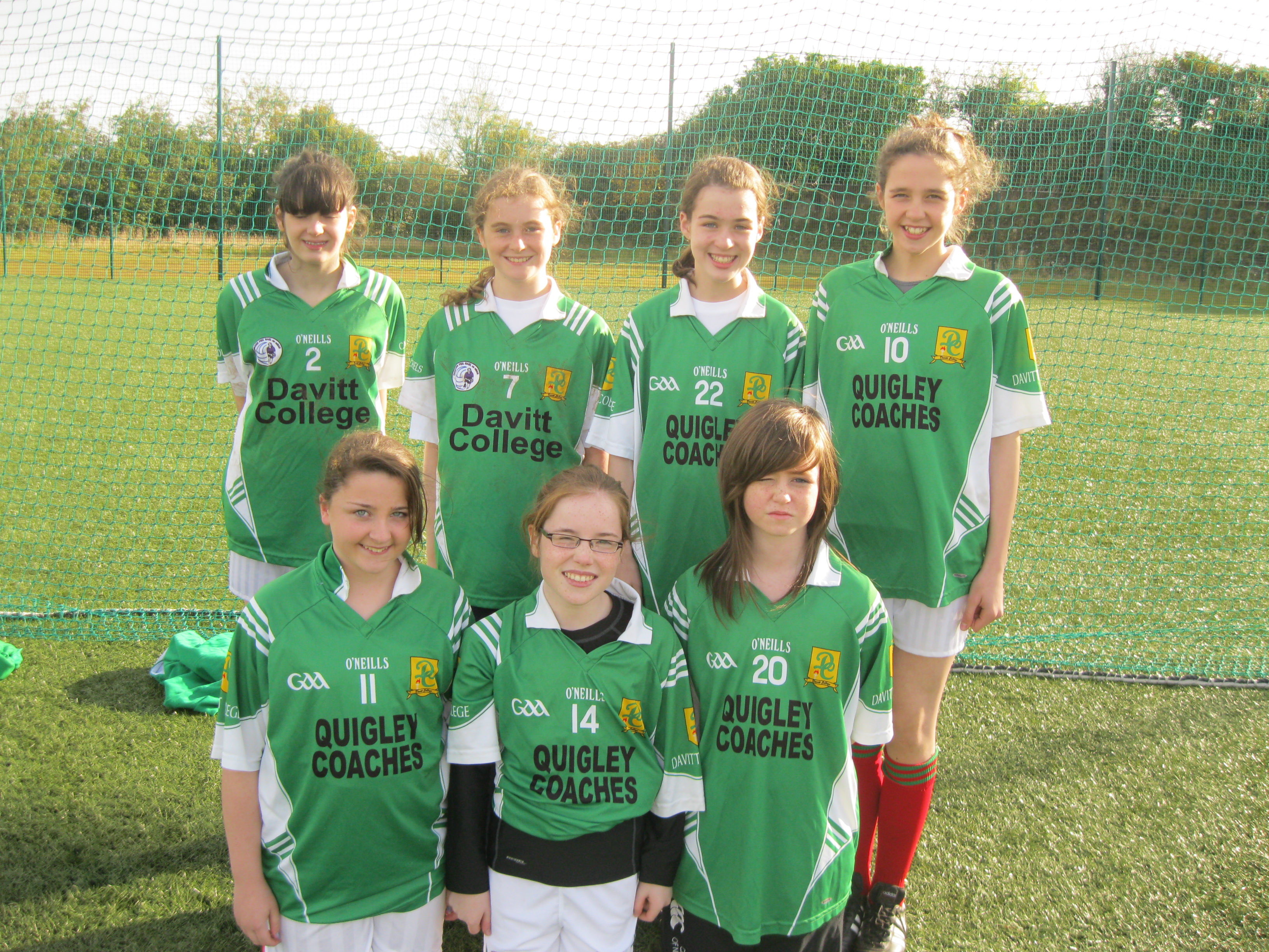 1st Yr Girls 7-a-side Soccer Team
