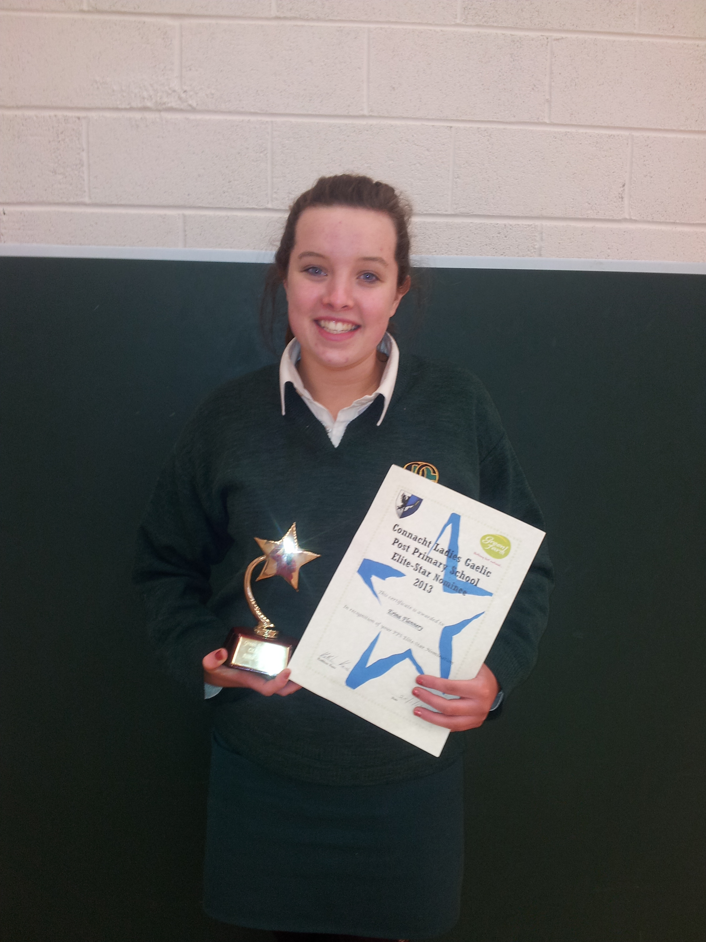 Erina Flannery nominated for the Connaught Ladies Gaelic PPS team 2013